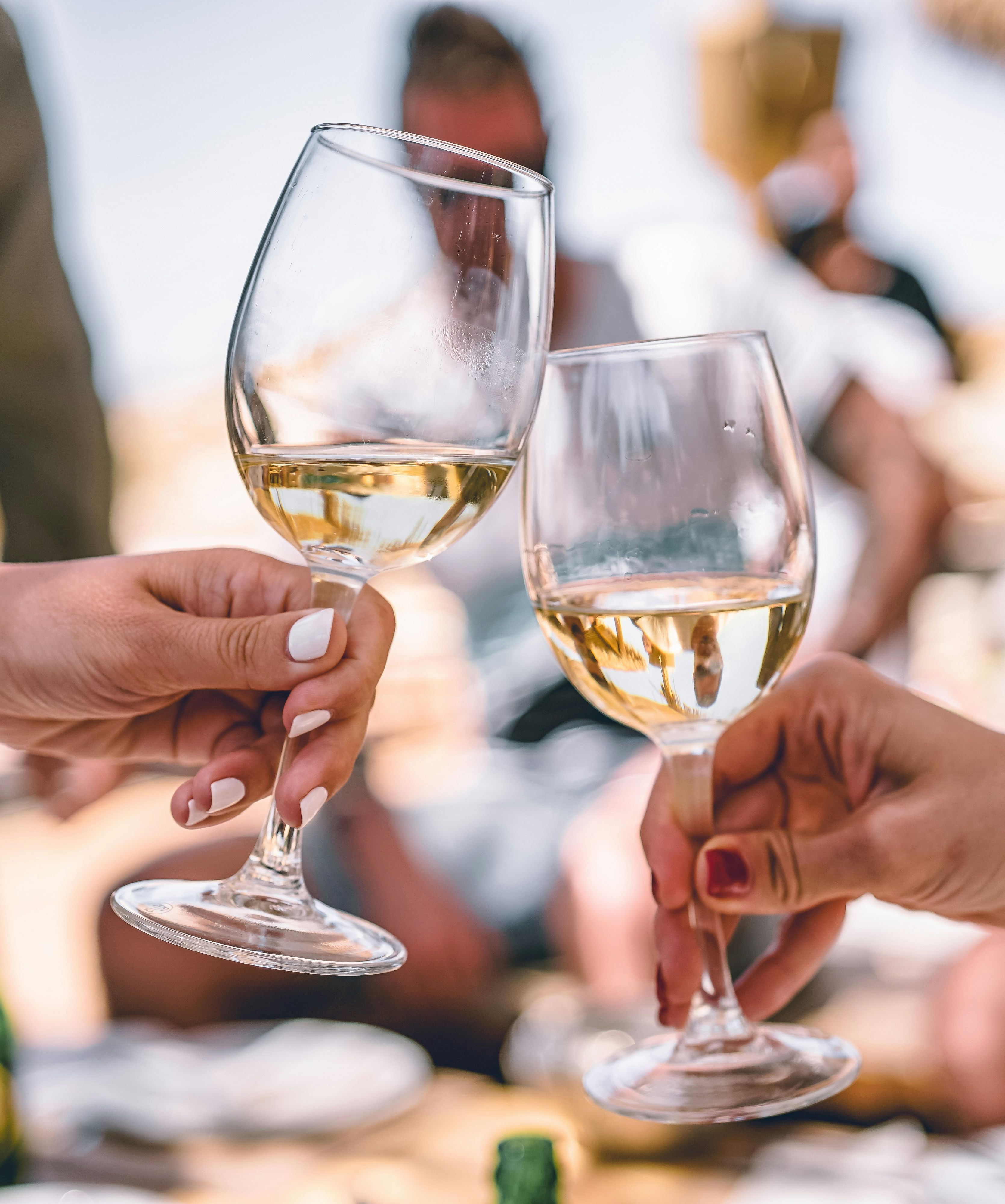 People with glasses of wine