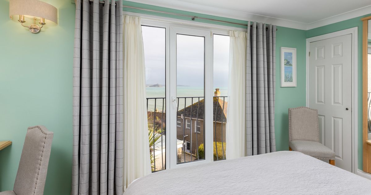 Sea view from double room window