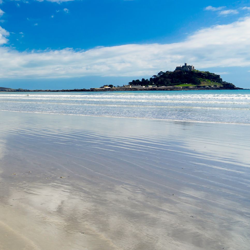 Beach with St Michael's Mount in background