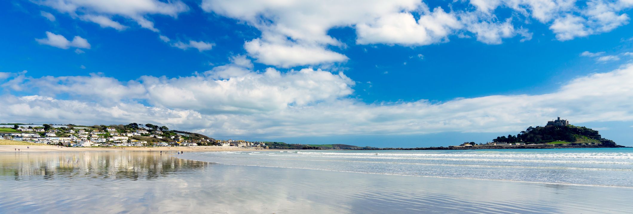 Beach with St Michael's Mount in background
