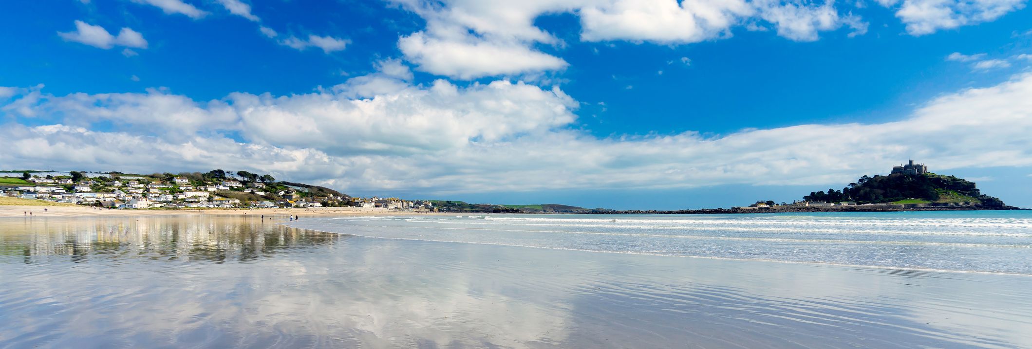 Beach with St Michael's Mount in background