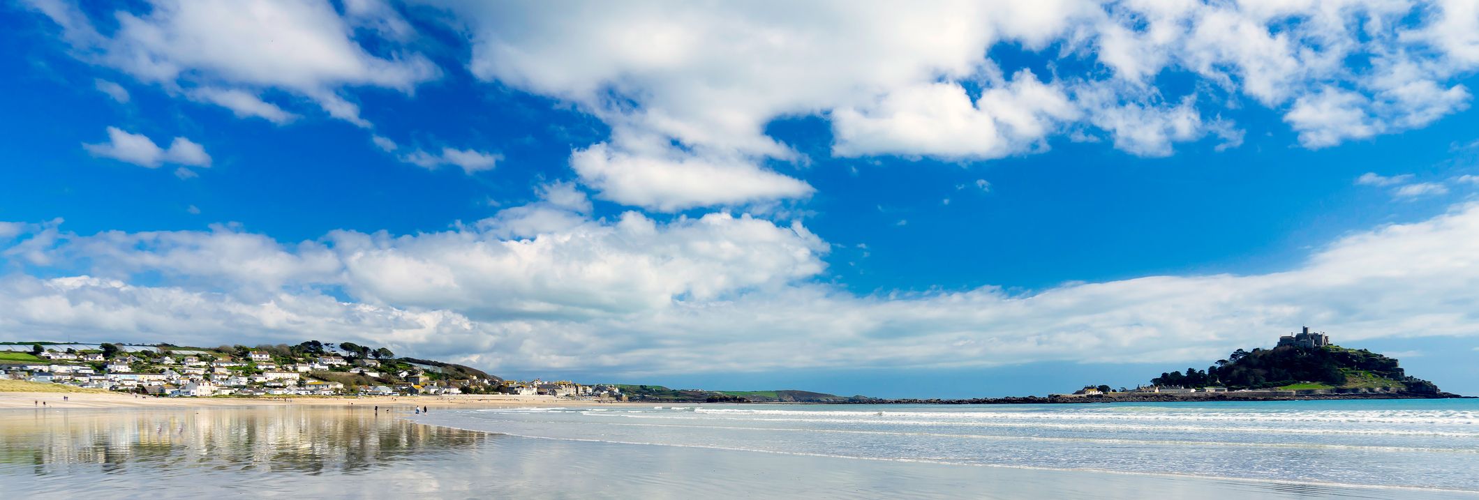 Beach with St Michael's Mount in background