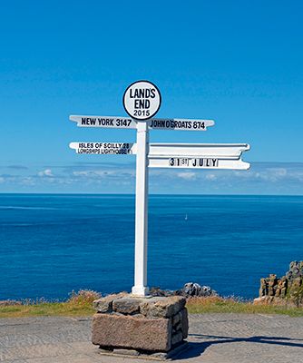 Lands End signpost