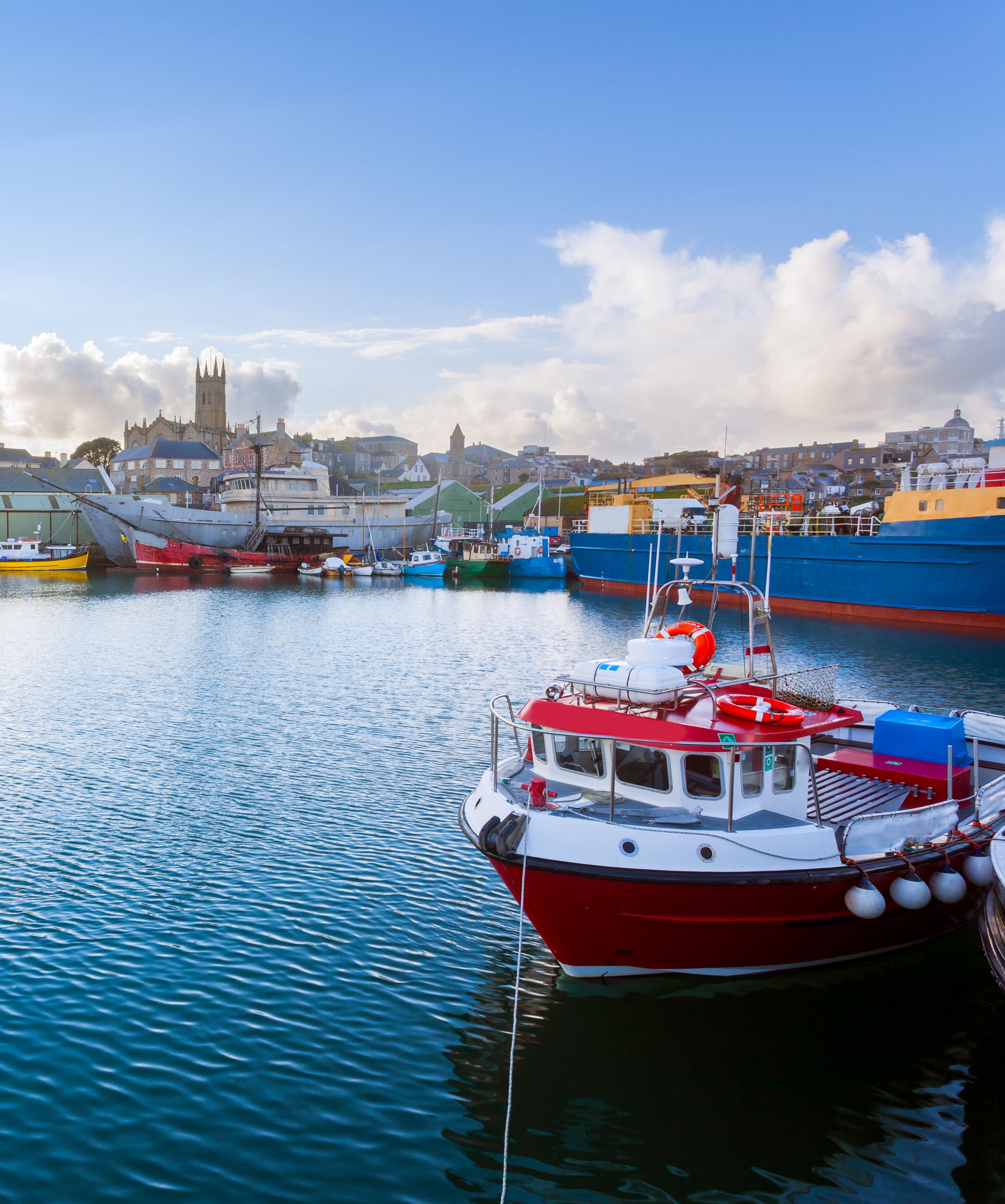 Boats in Penzance Harbour