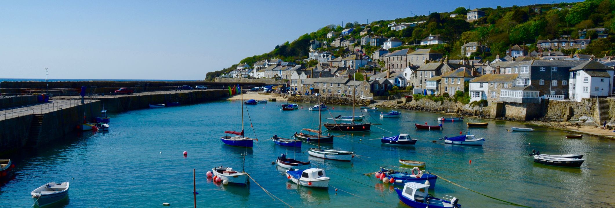 Boats in penzance harbour