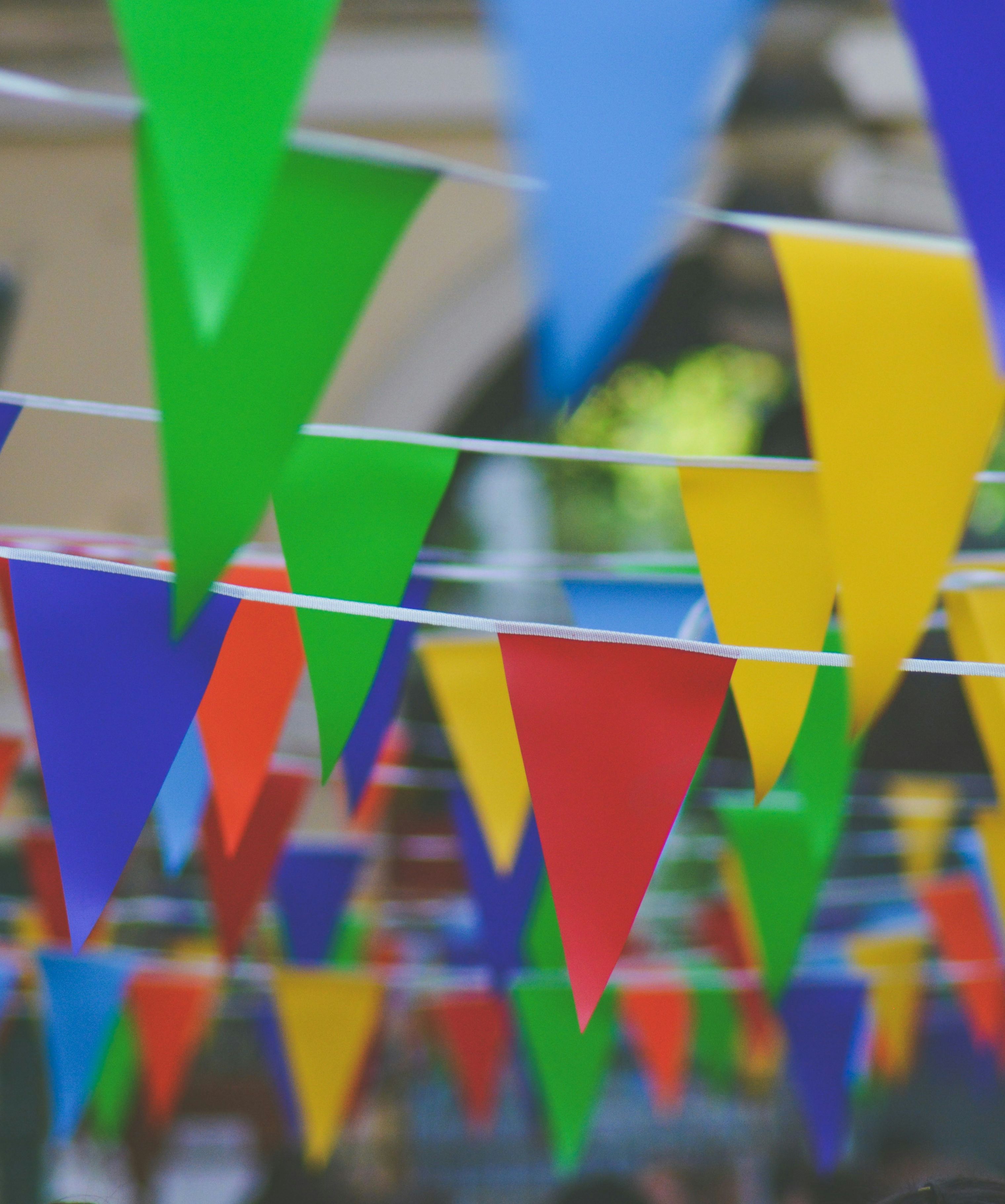 Colourful bunting