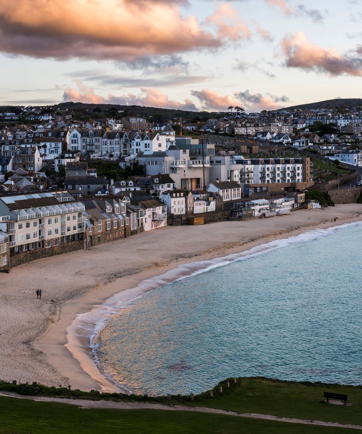 Row of houses on sea front
